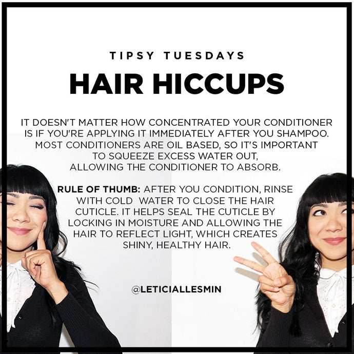 Tipsy Tuesday: Common Hiccups, Dry Hair.