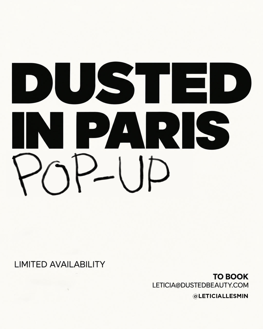 DUSTED in Paris Pop-Up