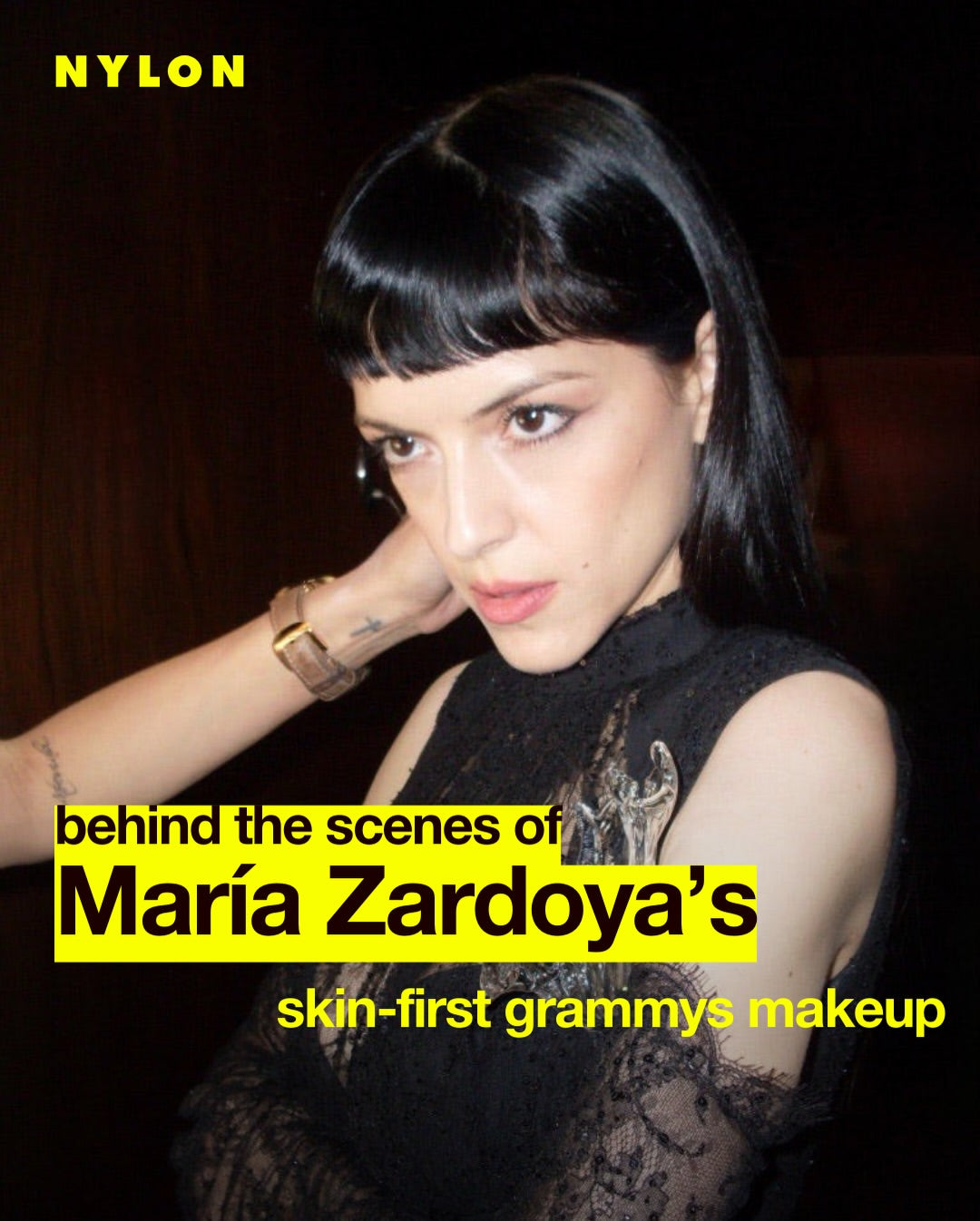 NYLON — María Zardoya Grammys Beauty Breakdown